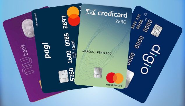 3 cartões de crédito sem anuidade parecidos com Nubank
