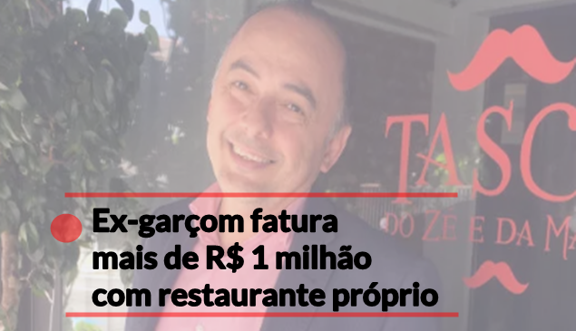 Empreendedor era garçom e fatura mais de R$ 1 milhão com restaurante