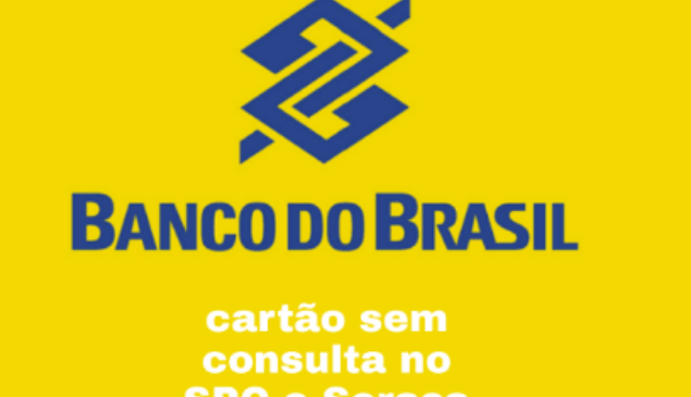 Banco do Brasil possui cartão sem consulta no SPC e Serasa